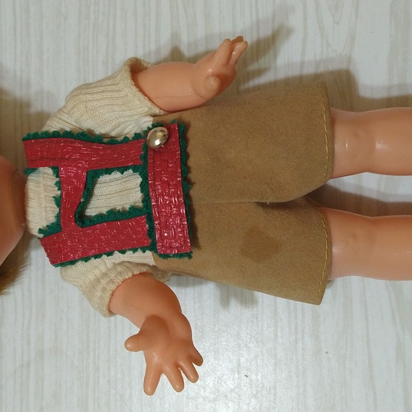 Vintage 1960's Hong Kong Toddler Doll BLUE PAINTED EYES - Picture 2 of 3